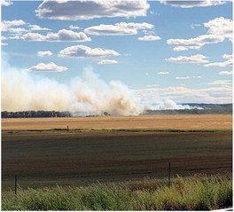 Grass Fire Contained South Of Fort Kipp