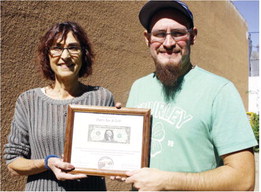 Reopened Dad’s Bar & Grill Gets  First Dollar Award From Chamber