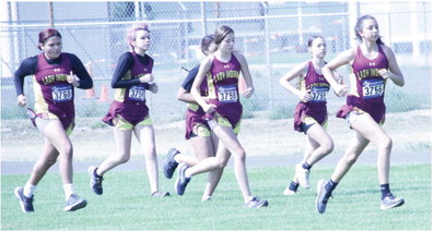 Poplar’s Girls’ Cross Country Runners