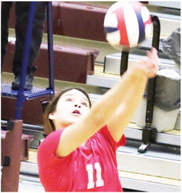 Wolves Defeat Poplar In Conference Volleyball Action