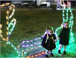 Lighted Displays In Downtown Wolf Point Create Festive Mood