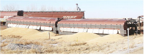 Grain Cars Derail Saturday East Of Wolf Point