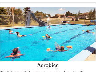 Culbertson Pool Open  For Aerobics, Lap Swim