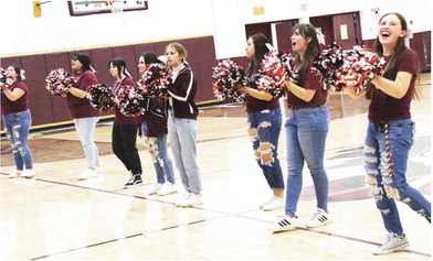 Cheerleaders 
	Wolf Point High School ….