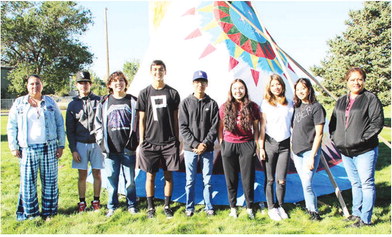 Wolf People Puts Up Tipi At School