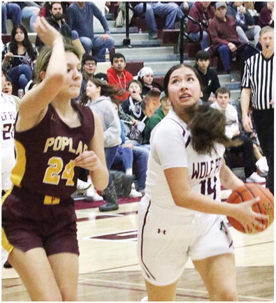 Lady Wolves Roll To League Victory Over Poplar