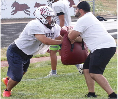 Wolf Point Athletes Take Part In Football Camp At High School