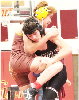Area Wrestlers Compete During Mixer In Poplar