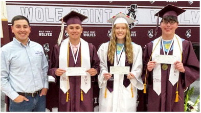 Opportunity Bank Contributes $5,500  In Scholarships To Wolf Point Graduates