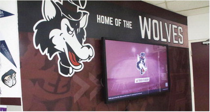 Touchwall Added At Wolf Point High School