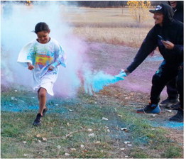 Poplar Students Run, Get More Colorful