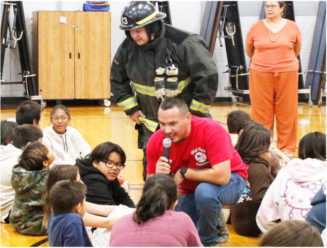 Safety First Firefighters Stress Prevention To Students