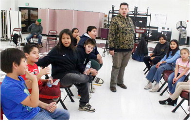 Students Learn Hand Games  As Part Of Heritage Month