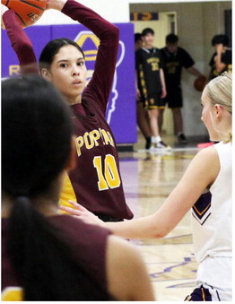 Poplar Defeats Cowgirls By 57-31 Margin