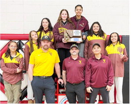 Poplar Girls Earn Second Place  At Divisional Wrestling Meet